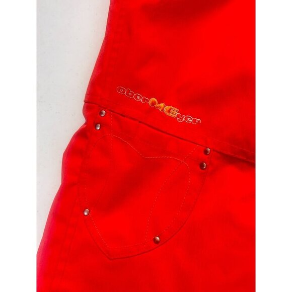 Obermeyer Kids I-Grow Snow Bib Pants Adjustable Straps Size 7 Peony red - Picture 4 of 5